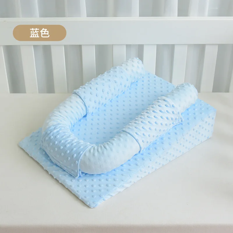 Bantal tidur anti emesis bayi, 0-2t bantalan miring untuk bayi baru lahir, bantal tidur anti meluap baru tahun 2024