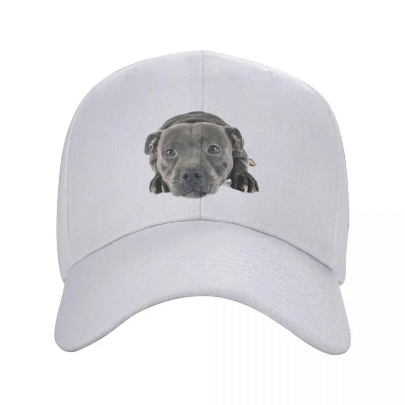 Personalized Staffordshire Bull Terrier Baseball Cap Outdoor Women Men's Adjustable Trucker Hat Summer