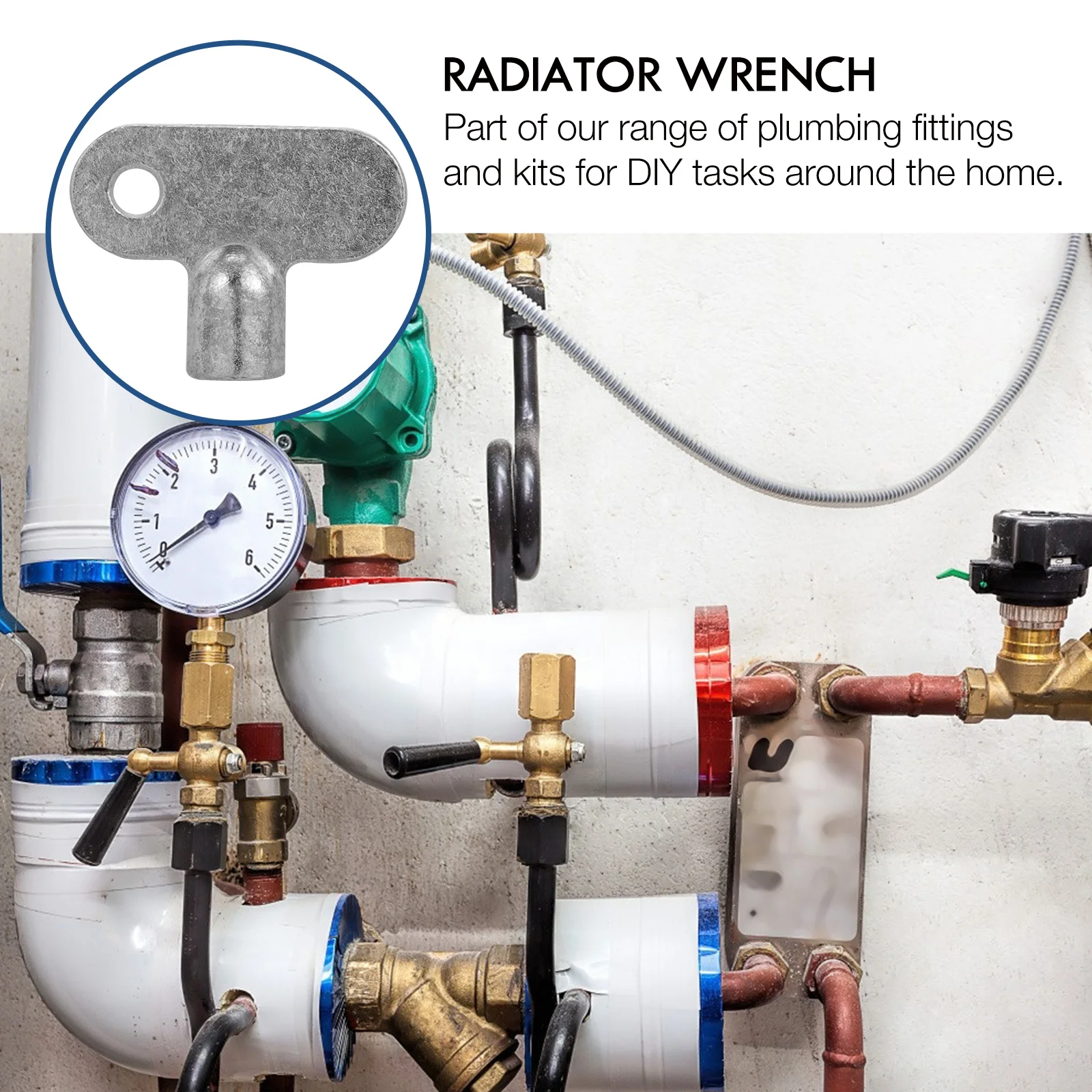 5 قطعة مفتاح المبرد سبائك الزنك مربع المقبس نزيف مفتاح صنبور صمام تنفيس الهواء المبرد وجع أداة السباكة #4