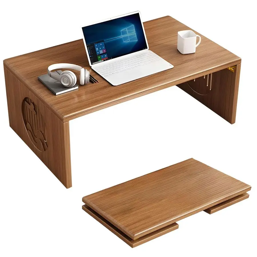 

Floor Coffee Table, Japanese Bamboo Foldable Coffee Tables, Portable Living Room Low Table, Versatile Tatami Medita Customizable