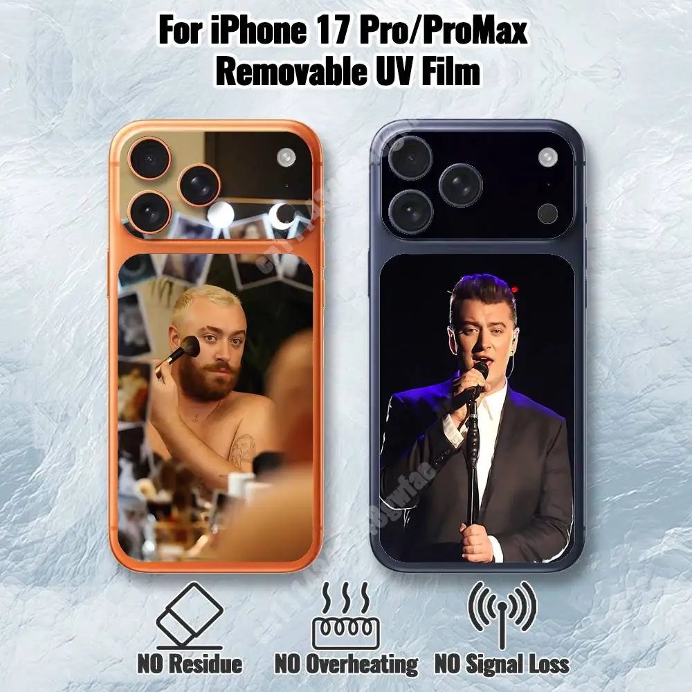Gloria S-Sam Smith-S Love Goes Removable UV Film for iPhone 17 Pro 17 ProMax HD Back Sticker
