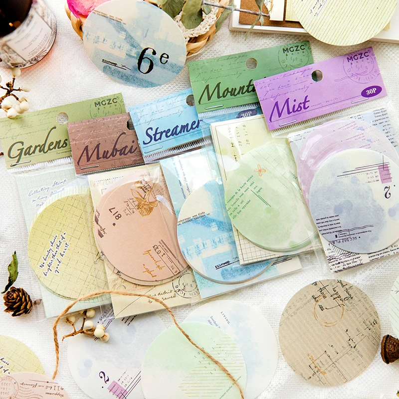 10packs/LOT Retro Island series cute lovely retro decorative paper memo pad