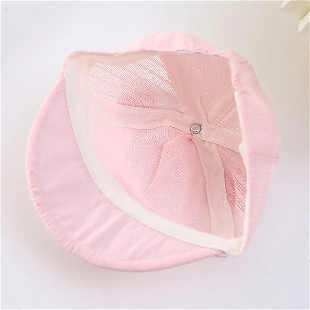 Soft Cotton Baby Baseball Cap Casual UV Protection Thin Breathable Baby Sun Cap Cute Cartoon Sunshade Baby Hat Outdoor