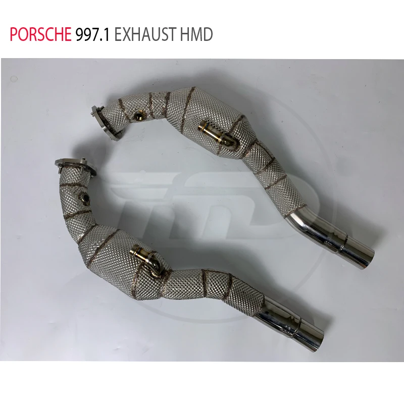 HMD Exhaust Manifold for Porsche 911 997.1 Model Car Accessories With Catalytic Converter Downpipe Header Auto Replacement Parts