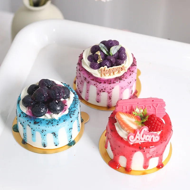 

Artificial Jam Cake Cup Cake Dessert Model Fake Food Model Fridge Sticker Simulation Home Decoration Wedding Table Desktop Decor