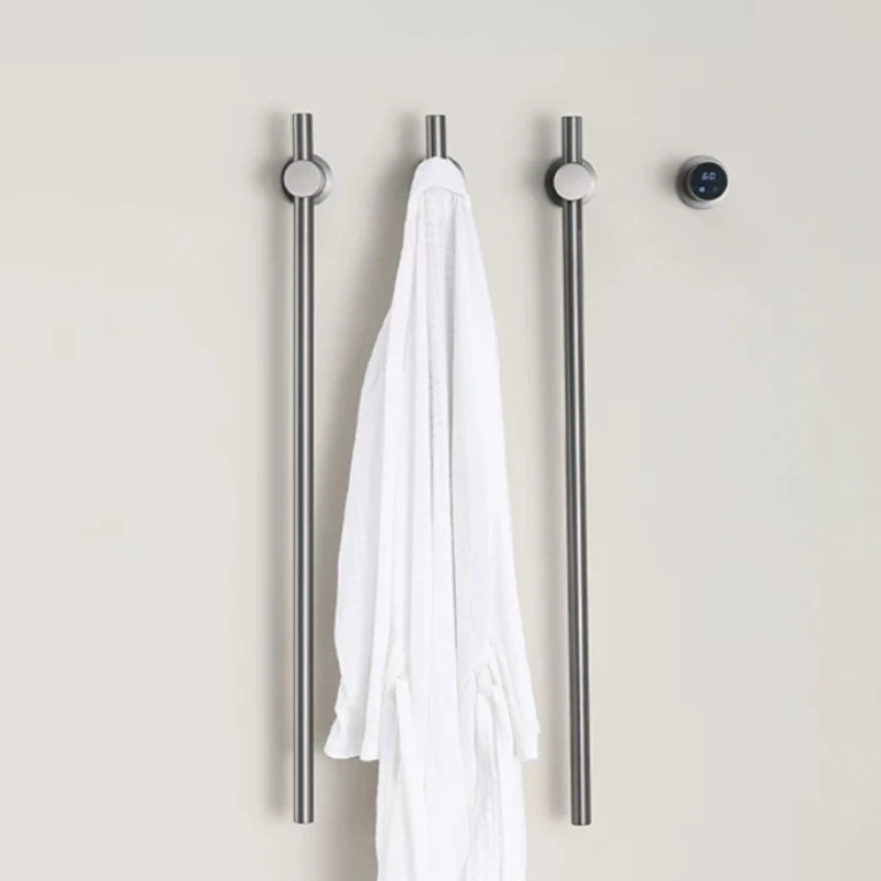 Stainless Steel Household Bathroom Electric Towel Rack Quick Drying Waterproof Intelligent Temperature Control Towel Warmer