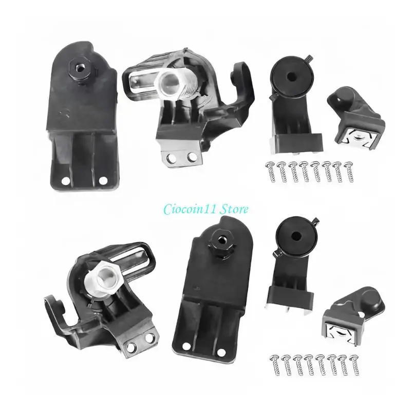 Headlight Repair Mount Brackets with Screws Auto Part Easy Installation Front Headlight Housing Repair Kit 2GA998225A