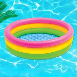 Summer Inflatable Pool Blow Up Pool Water Swimming Pool Round Pools for Beach Indoor Outdoor Garden Backyard Water Toys