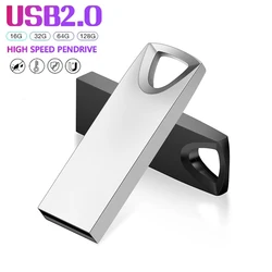 JASTER Metalen USB Flash Drive 64GB Creatieve Relatiegeschenken Memory Stick Mini Zwarte Pen Drive 32GB Gouden sleutelhanger Relatiegeschenk