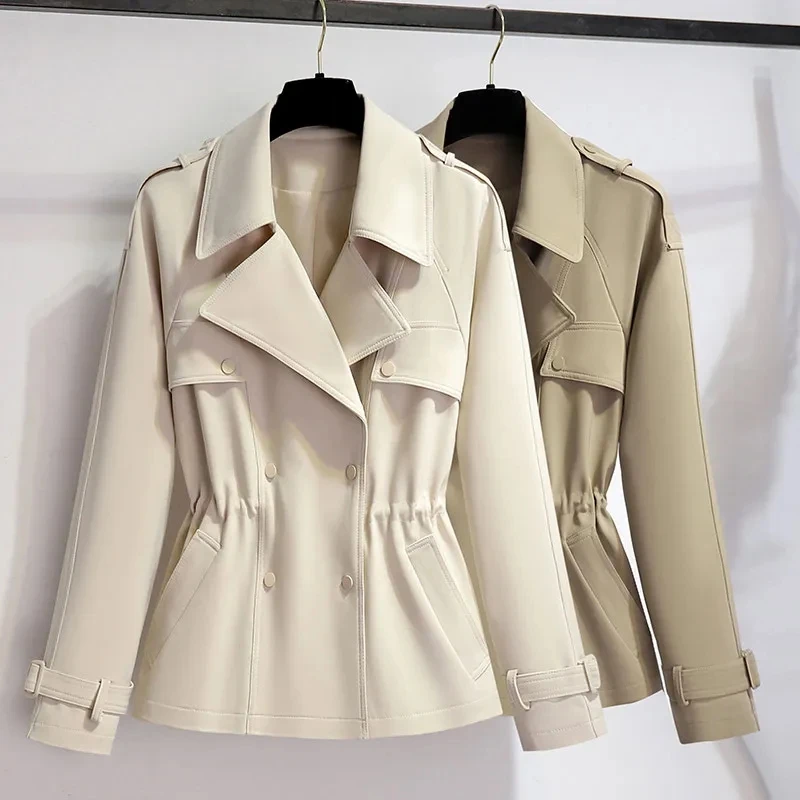 

2024 Women Jacket Windbreaker Autumn Slim Female Coat Fashion Stand-Up Collar Casual Bomber Jacket Ladies Raincoat Outerwear3308