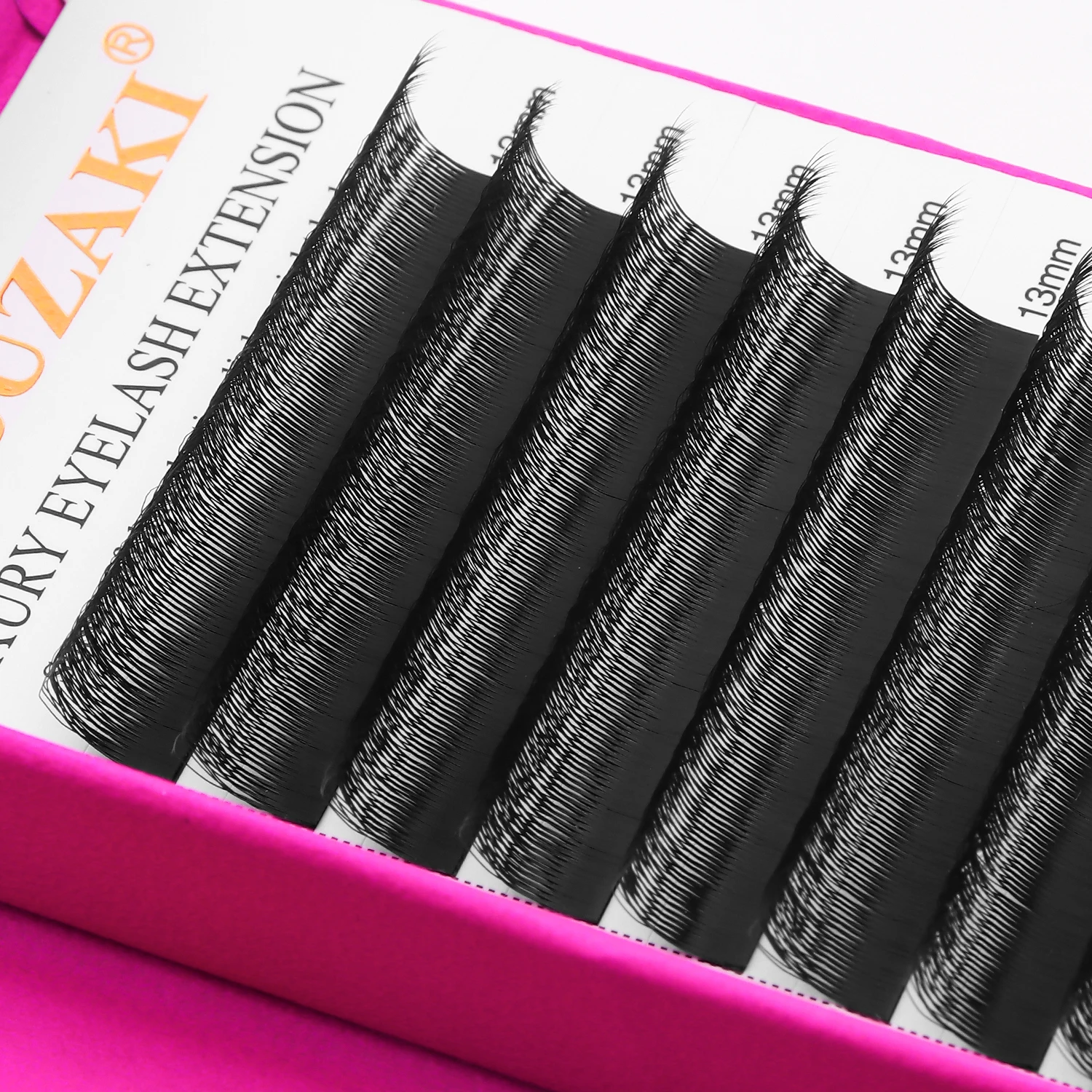 XIUSUZAKI Narrow 4D Lashes Extensions Soft Premade Volume Fans Individual W Shaped Eyelashes Extension Faux Mink False Lashes