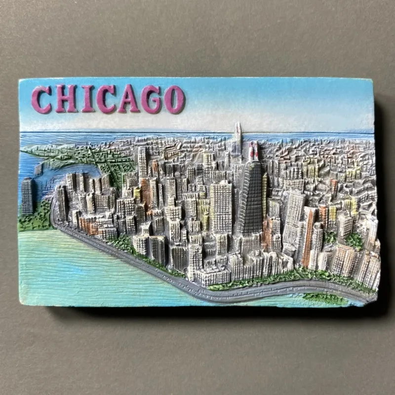 North America USA New York Florida Las Vegas San Francisco Chicago Fridge Magnets Tourism Souvenir Refrigerator Magnetic