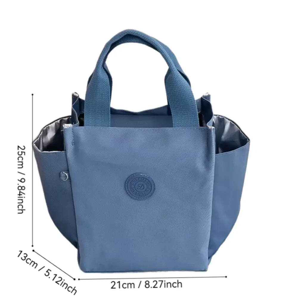 Leakproof Insulated Lunch Bag with Two Pockets Large Capacity Lunch Box Thickened Waterproof Cooler Lunch Bag School Work Picnic