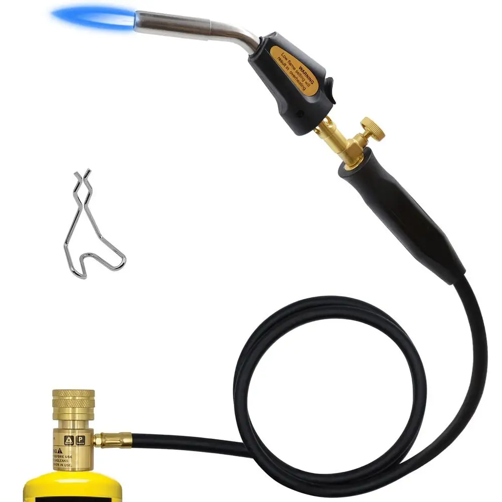 Gas Welding Torch with Hose Operating Temp 1900℃/3600℉ Patented Design Lightweight Copper Material