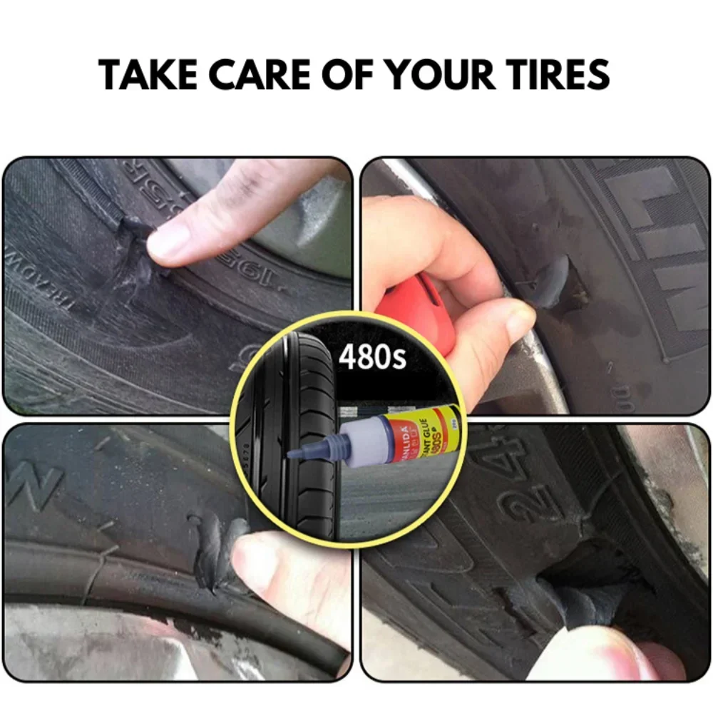 FIXWANT-480S Super Calfeutrage Liquide Caoutchouc Réparation Opathie, Noir Auto Réparation Colle Scellant, 20g