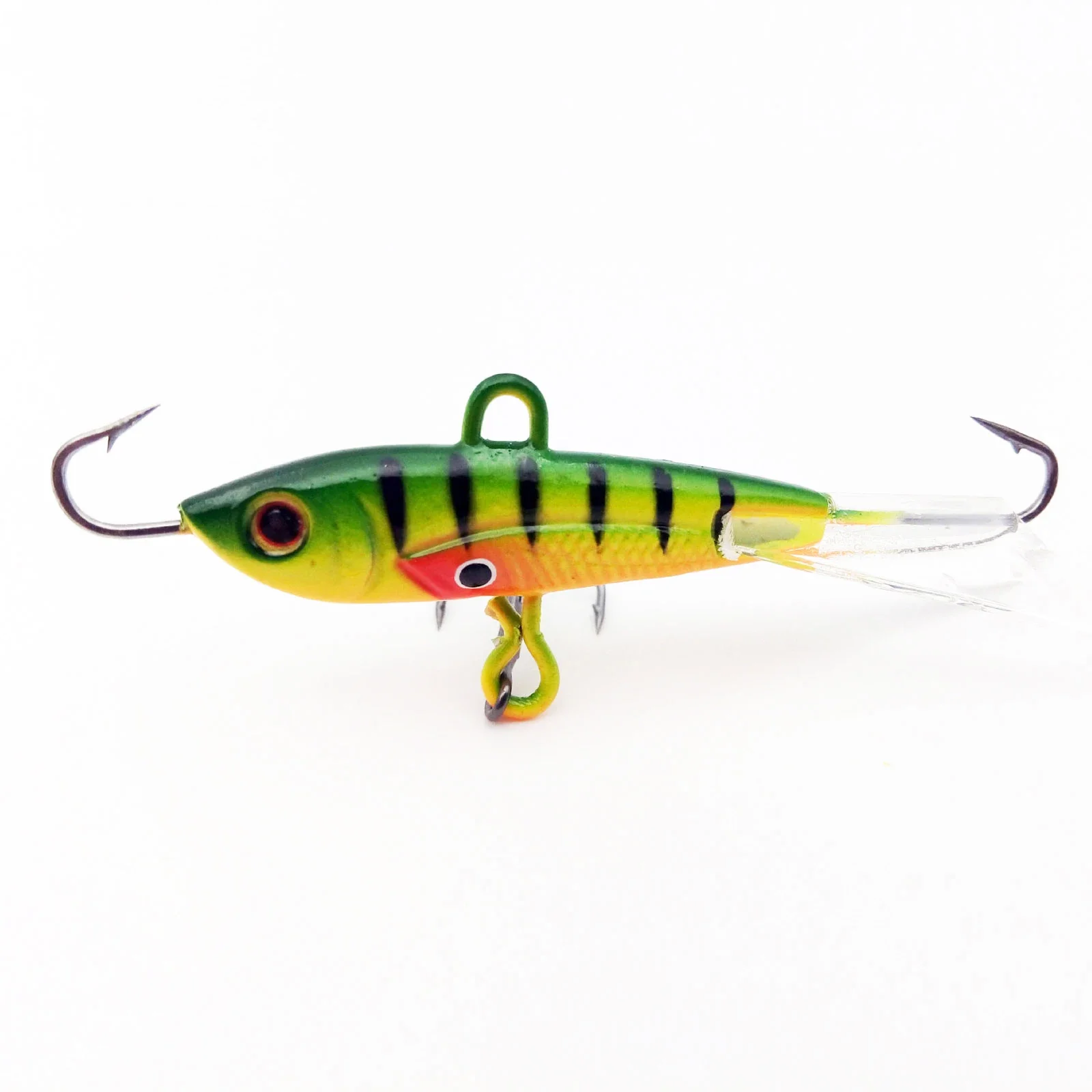 DNDYUJU 1Pcs 60mm/10.5g Winter Fishing Lure Balancer Bionic Lure 4 Color Mini lead Metal Hard Lure Ice Fishing Lure