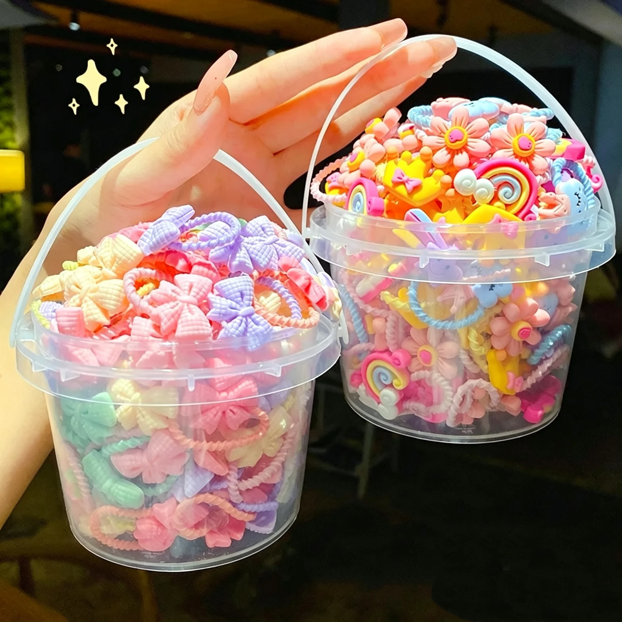 Newborn Gift Set - 40Pcs/set Gift Barrel Children's Rubber Band