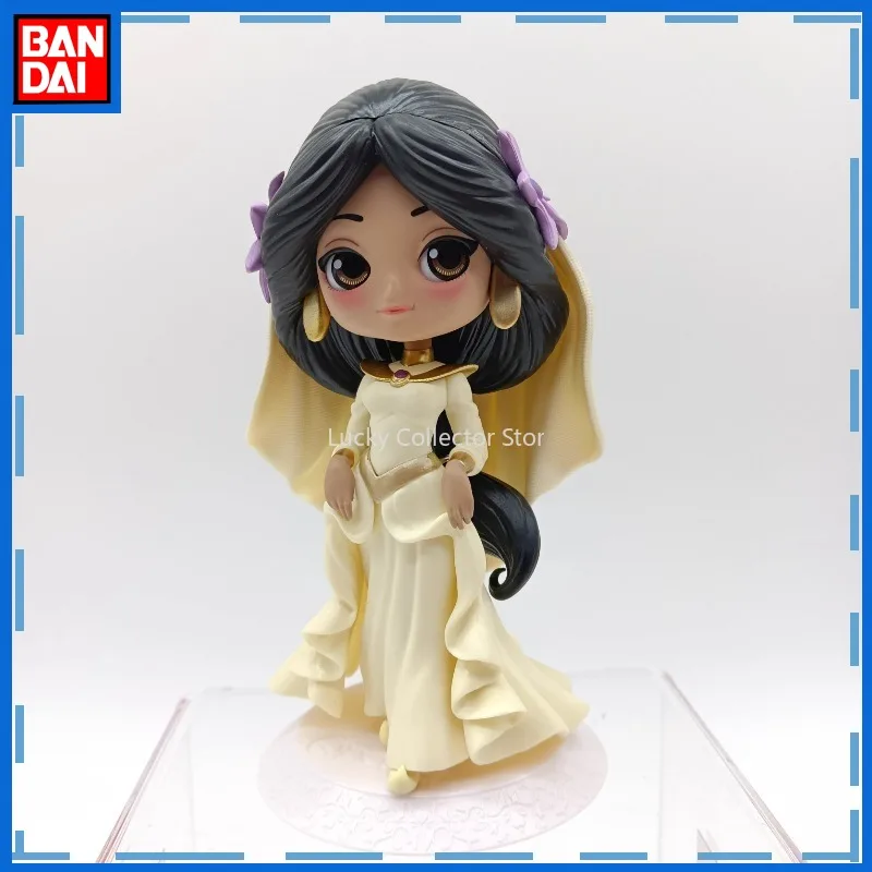 반다이 진짜 공주 재스민 웨딩 원피스 에디션, 손 피규어, 귀여운 인형 모델 장식 장식, 소녀 장난감 선물 스팟