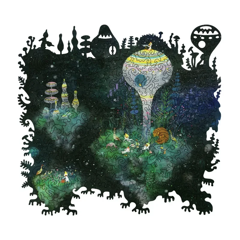 Island of Life Wooden Puzzle High Difficulty Adult High Difficulty Hell