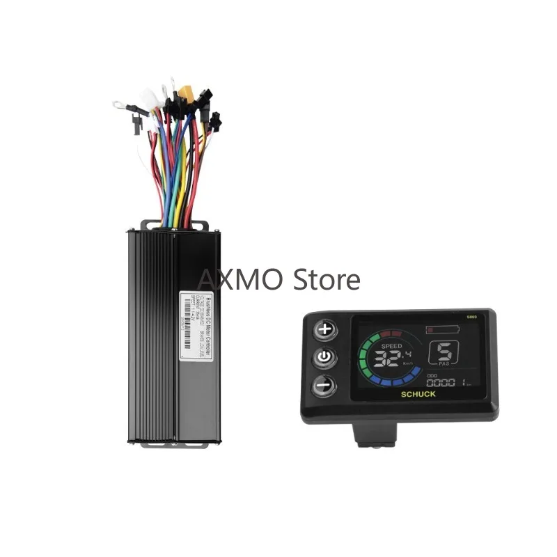 Ebike SineWave Three mode controller 36V 48V 52V 35A Electric Bicycle Controlle with Screen LCD S869 Display Kit