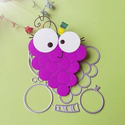 New and beautiful fruit grapes cutting dies scrapbook decoration embossed photo album decoration card making DIY crafts