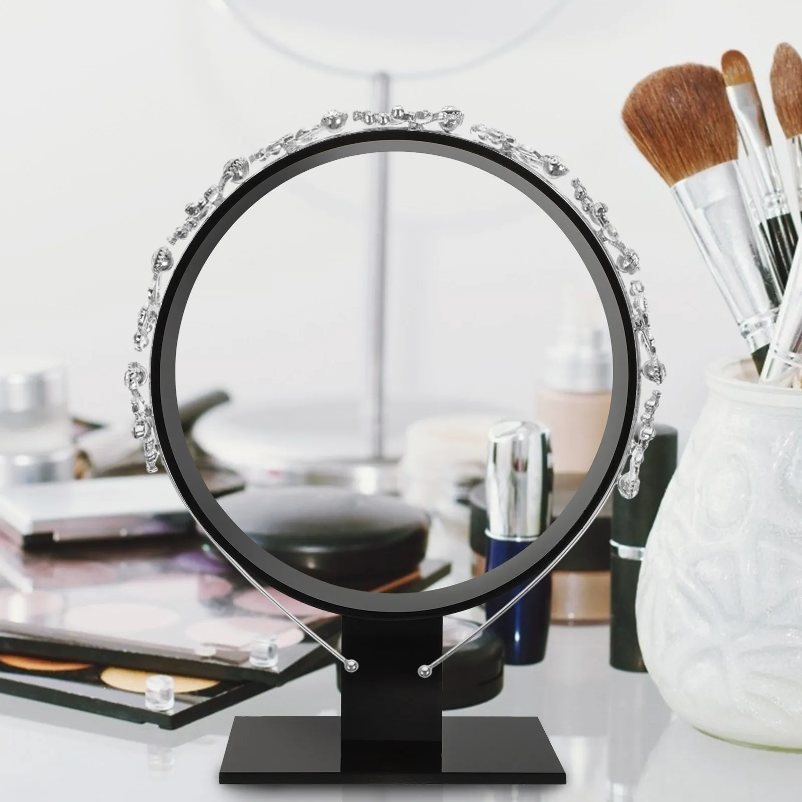 

1 шт. акриловая подставка-держатель для повязок на голову, органайзер для демонстрации ободков для волос, для дома, офиса, путешествий, элегантный, компактный, для аксессуаров для волос