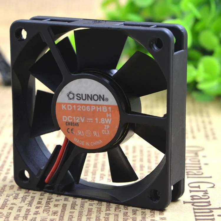 

6 CM 6CM SERVER CASE FAN 6015 12V 1.9W KD1206PHB1