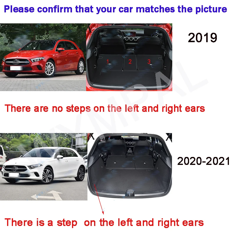 

Коврик в багажник автомобиля для Mercedes Benz A Class W177 A180 A200 A200 A220 2019 2020 2021, автомобильные аксессуары, украшение интерьера автомобиля