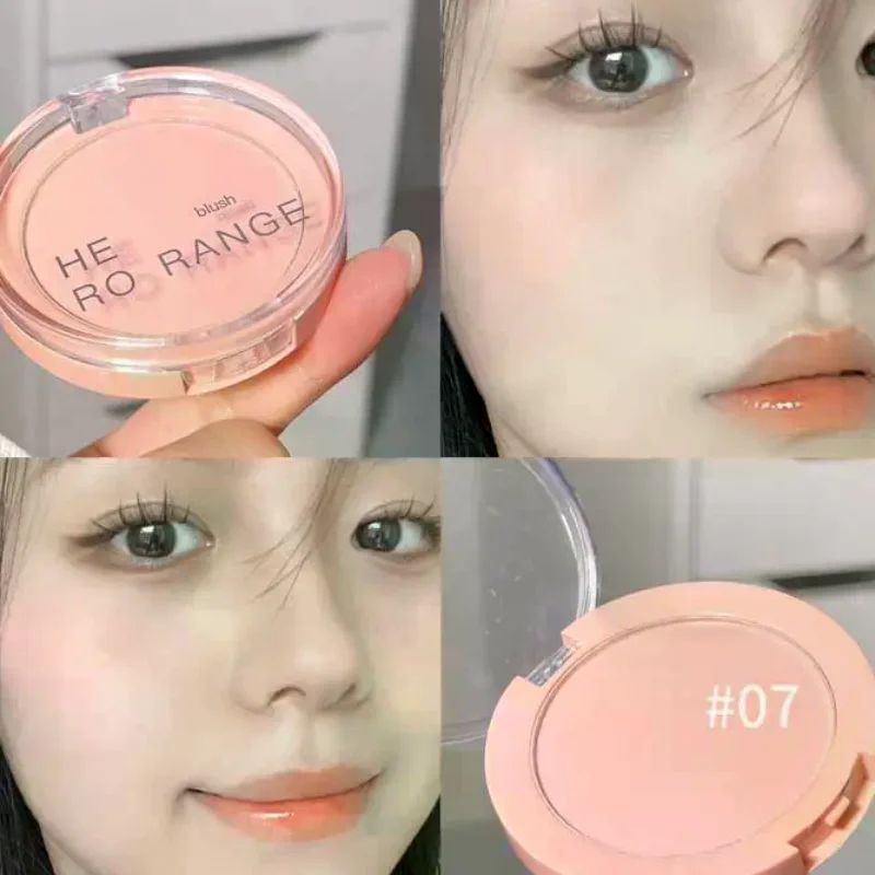 Paleta do różu HERORANGE Monochrome, długotrwały, wodoodporny, matowy puder do konturowania policzków, kosmetyki podróżne.