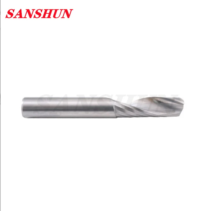 Single Flute End Mills Spiral Router Bit Tungsten Carbide Milling Cutter 4/6mm Shank CNC Router Bits 3D Milling Cutter Drill