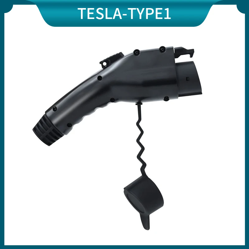 EVONIC New Arrivals 60A 250V Tesla to Type 1 AC EV Fast Charging Plug for SAE J1772 Charging Interface Vehicle