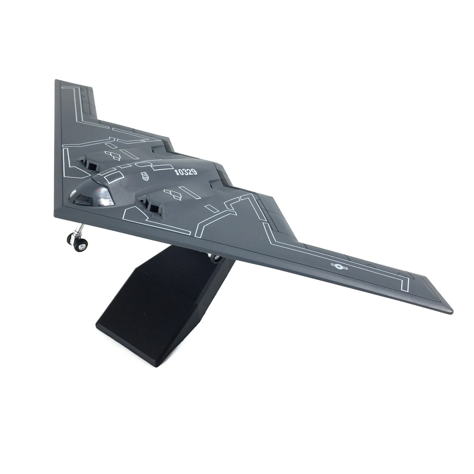 دييكاست 1/200 مقياس B2 USAF B-2A منفذها طائرة طائرة طبق الاصل لعبة مجسمة لعرض جمع هدايا العيد