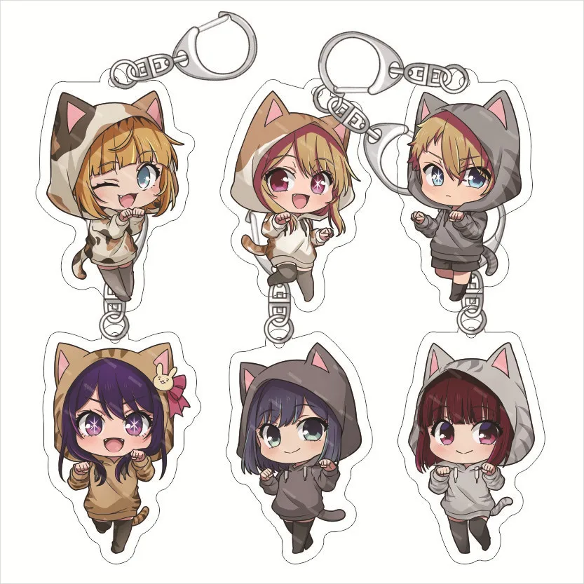 

Oshi no Ko Anime Acrylic Keychain Jewelry Fans Key Chain Cute Related Products New Creativity Friends Gift Bag Charms Souvenir