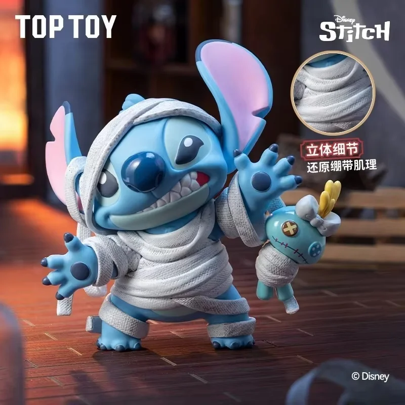 Toptoy Stitch Mischievous Diary 2.0 Series Blind Box Lilo＆Stitch Figurine Cute Kawaii Desktop Ornament Girls Christmas Present