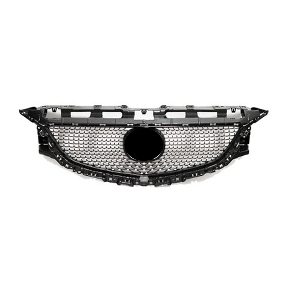 

For 2014 2015 2016 Mazda 6 Atenza GJ GL Car Front Grille ABS Diamond Upper Bumper Grill Grille Aftermarket