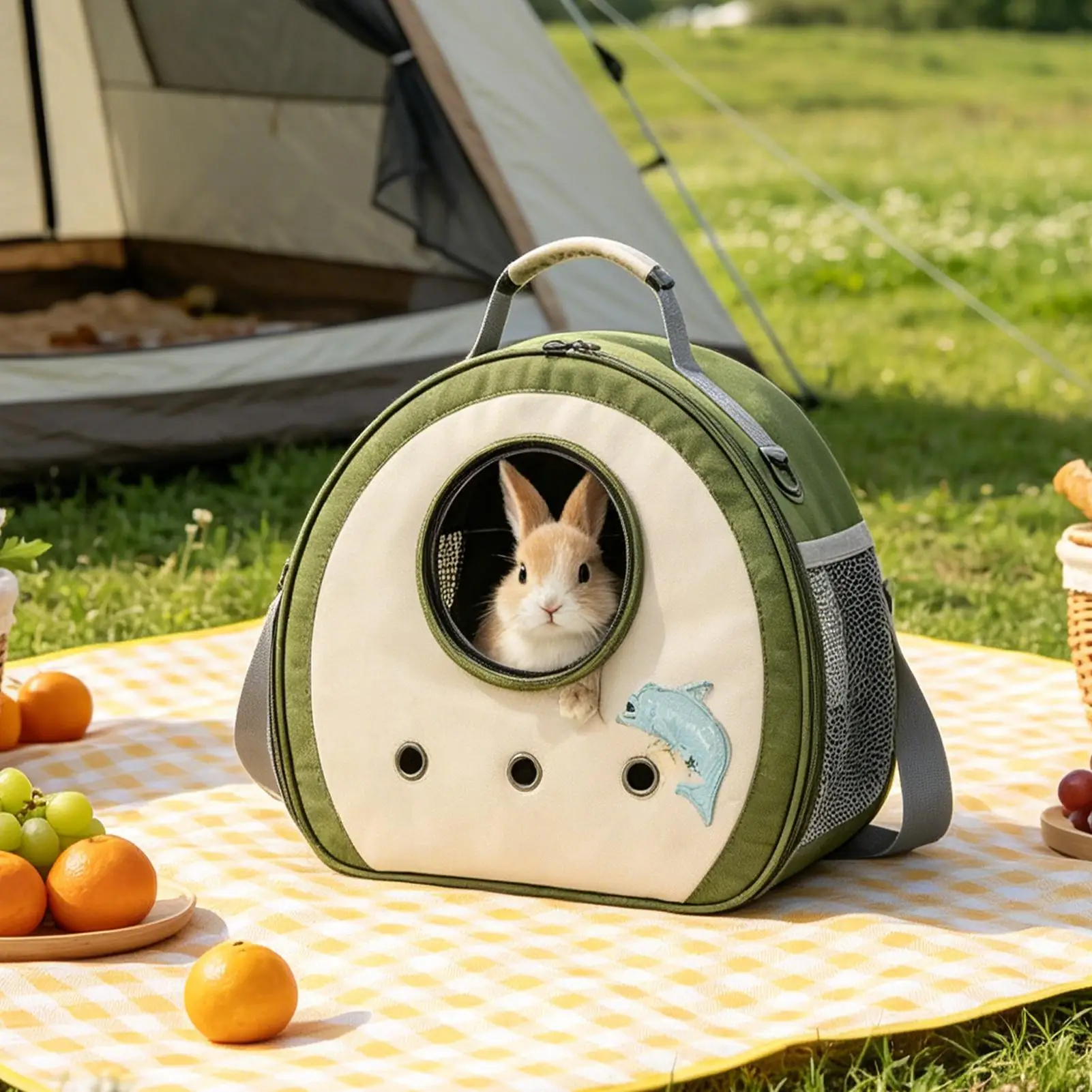 

Hedgehog Carrier Zipper Single Shoulder Strap Large Capacity Chinchilla Carrying Bag For Cats Dogs Chinchillas Hedgehogs Bunnies