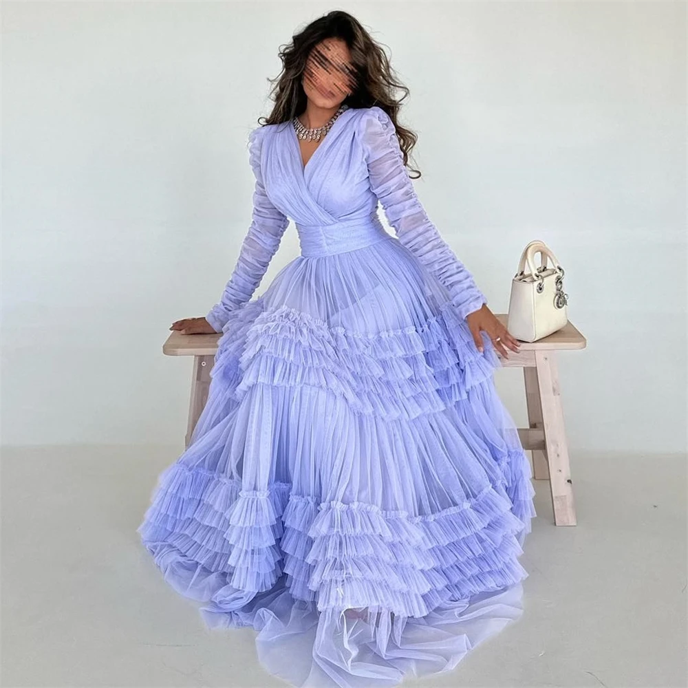 Sexy Casual Prom Dress invoise suctup29-7 0 0 0 0 muslimah scollo a V manica lunga Tulle occasione formale abito da sera la Mecca squartial psymdelhension impact