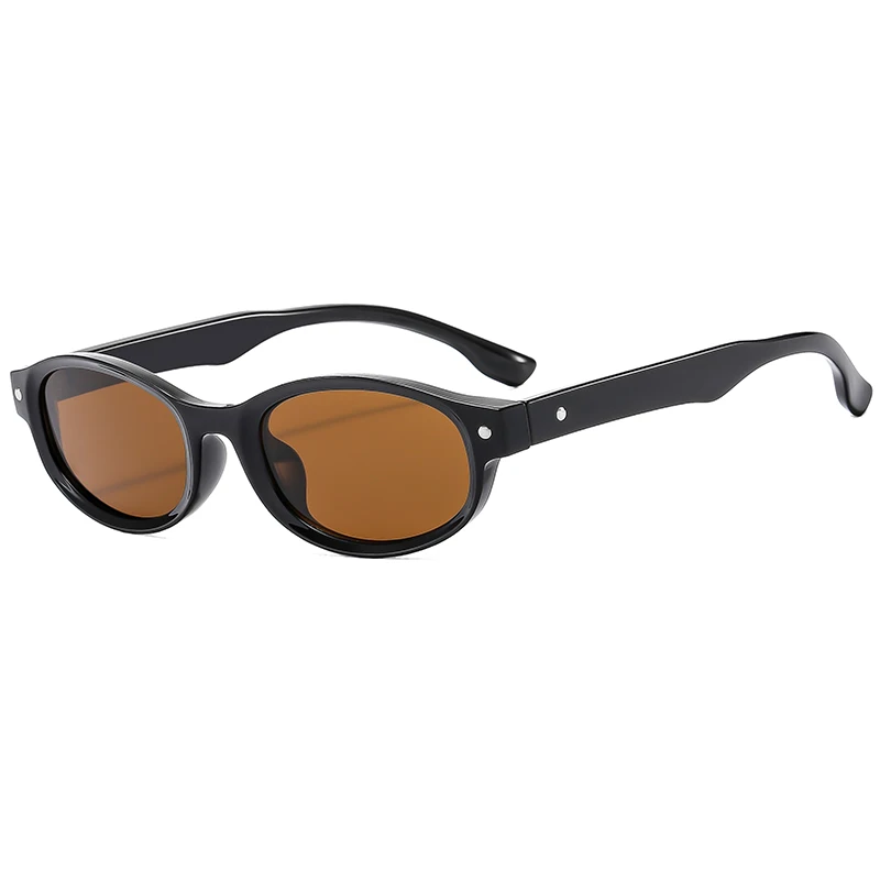 Fashion Oval Sunglasses Women 2024 Mi Nail Design New Stylish Candy Color Brand Outdoor Eyewear Trendy UV400 Protection Shades
