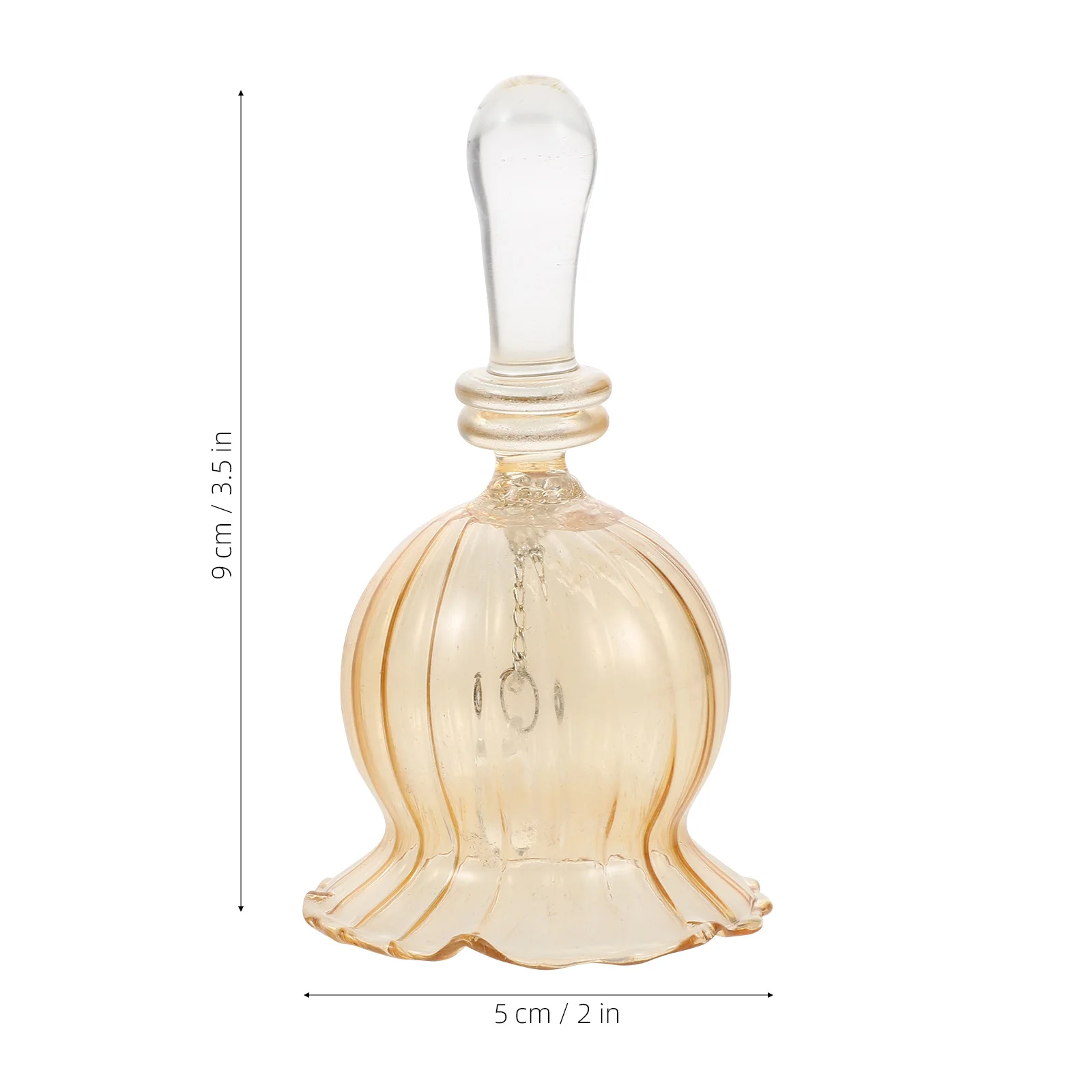 جرس زجاجي محمول باليد، كريستال شفاف عتيق، ديكور سطح الطاولة، جرس خدمة عطلة الزفاف وعيد الميلاد #4