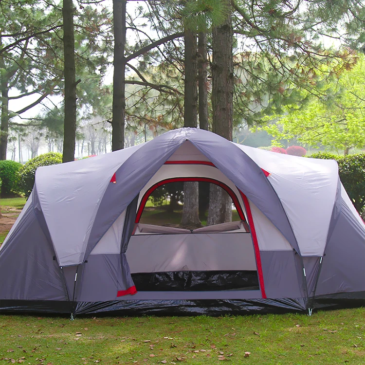 High Quality Hiking Camping Tent One Bedroom Four-season Waterproof Ultralight Portable Family Outdoor Double Layer Polyester