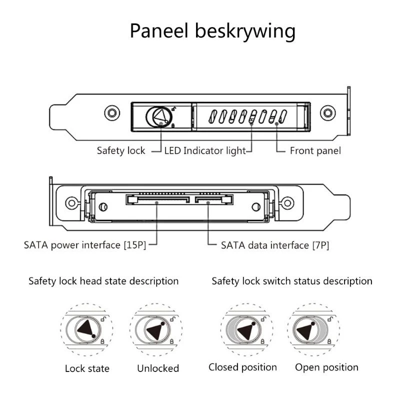 

2025 New Hard Disk Adapter Rack Bracket HDD SSD 2.5In PCI Single Hard Drive Disk Bracket Olmaster MR-9100