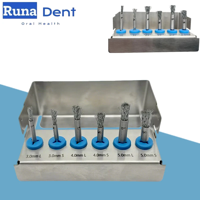 

Dental Implant Cleaning Brush Grade 5 Titanium Tool for Peri-Implantitis Threads Care