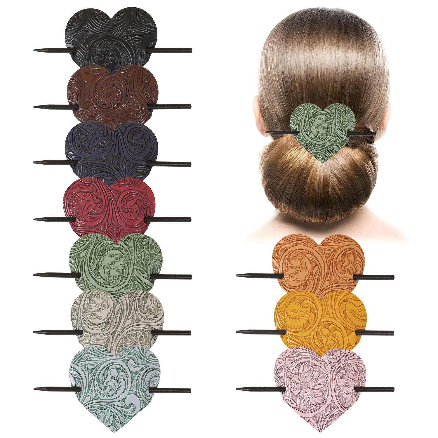 1/5Pcs Women Hair C…