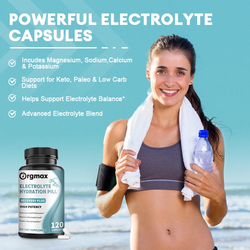 Electrolytic Salt Capsules Are Used for Electrolyte Balance, Replenishment Exercises, Recovery Exercise & Energy Essential Salt