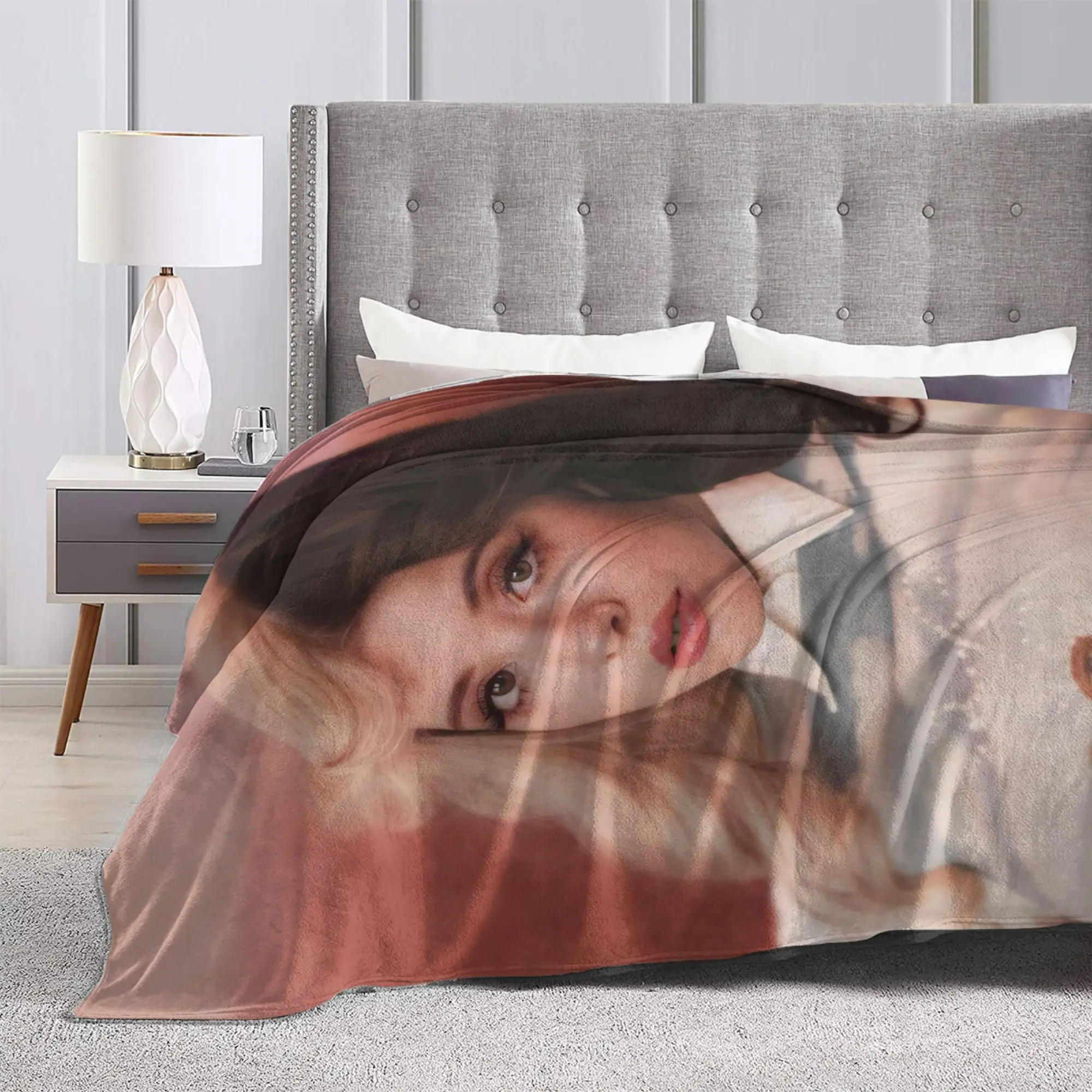 Melanies Martinezs Singer Knitted Blankets Velvet Crybaby Hades Super Soft Throw Blanket for Bedding Couch Bedspread