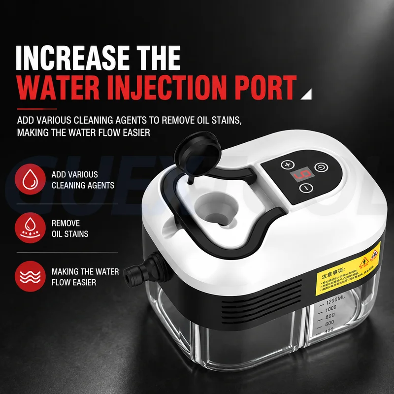 1200ML High Temperature Steam Cleaner, Multifunctional High Pressure Steam Cleaning Machine for Kitchen Air Conditioner Grease
