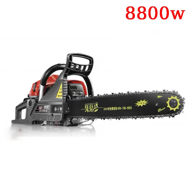 2026 8800W chainsaw logging saw high-power portable chain saw 20 inches chain saw gasoline saw logging multi-function