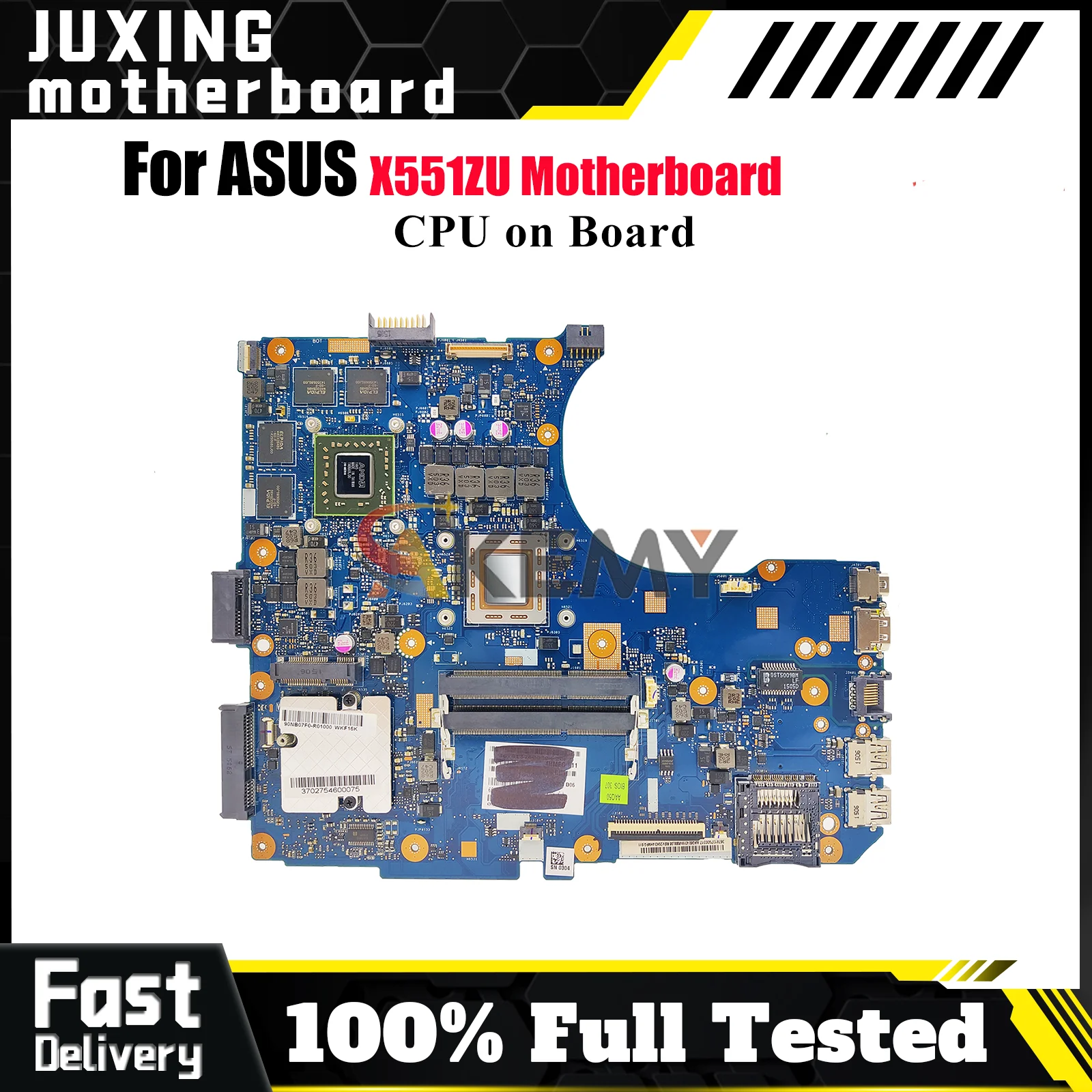 

X551ZU Laptop Motherboard For ASUS VivoBook X551ZU X551Z Notebook Mainboard With CPU 100% tests OK fast shipping High quality