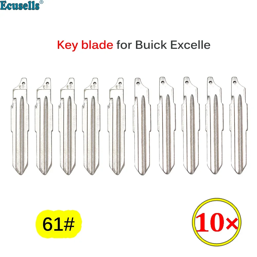 

10pcs/lot NO.61 New Replacement Uncut Remote Flip Emergency Key Blade Blank for Buick Excelle 61#