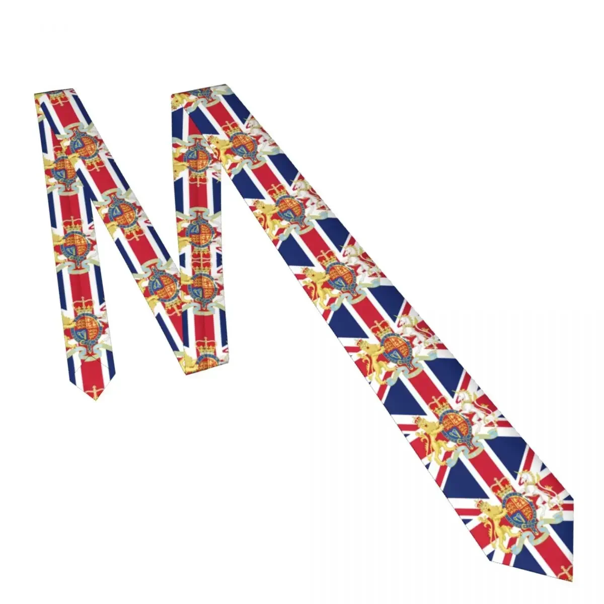 Queen Elizabeth Platinum Souvenirs British Flag Tie For Men Women Necktie  Clothing Accessories